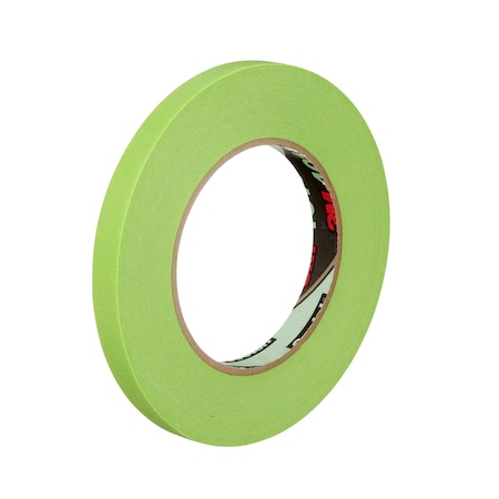 3M Masking Tape, 1/2x60 yd., PK48, 1/2" W x 60 yds. L, Green, 48 PK T933401